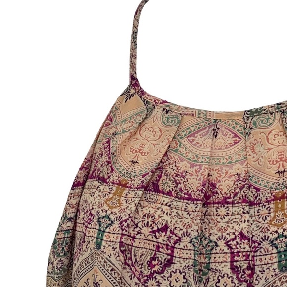 Lavender Brown Silk Blend Romper - Picture 2 of 11